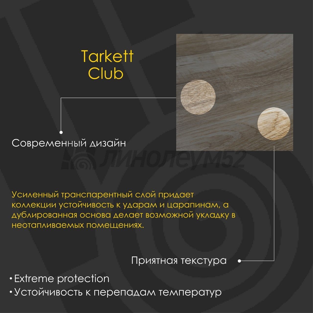 Линолеум - CLUB / Tarkett - Tarkett CLUB - ALPHA 1 Дизайн - Tarkett CLUB - ALPHA 1